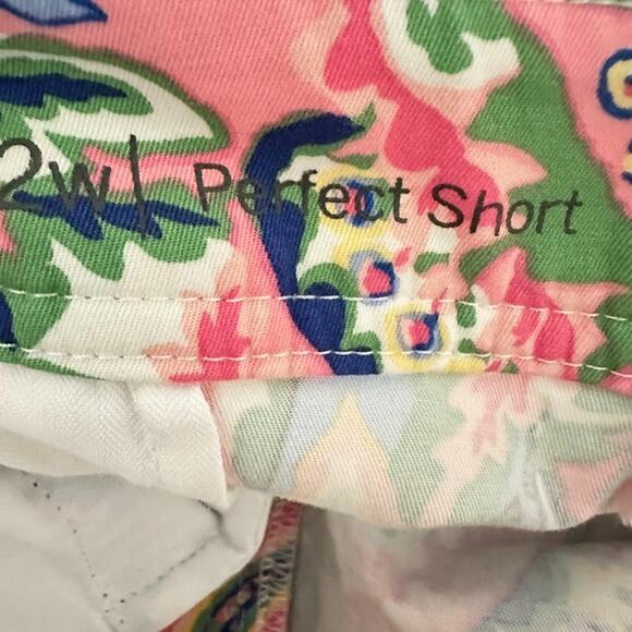 Talbots Perfect Short Womens 22W Colorful Paisley Print Cotton 10" High Rise - Picture 6 of 10
